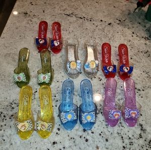 Collection of Disney Princess dress up shoes